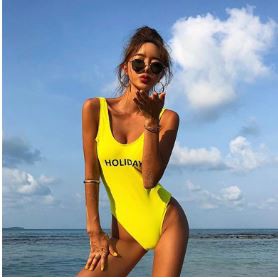 (Có sẵn, ảnh thật) Bikini sexy một mảnh, monokini liền kiểu Hàn Quốc, đồ đi biển màu Neon gợi cảm tươi sáng cao cấp