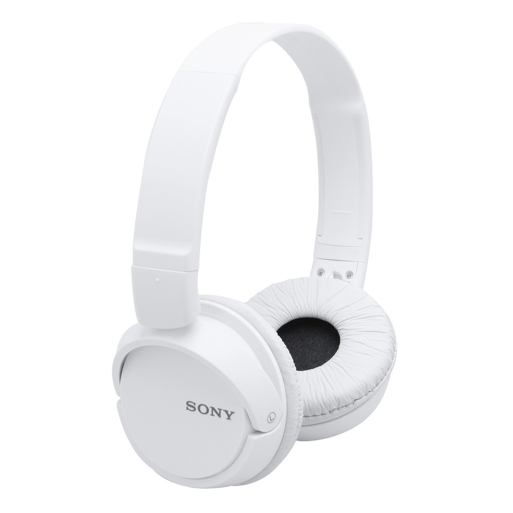 Tai nghe chụp tai Sony MDR-ZX110AP (Trắng) + Túi đeo Extra bass