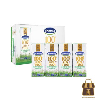 Lốc 4 hộp sữa tươi có đường Vinamilk 100% 4 x 180ml