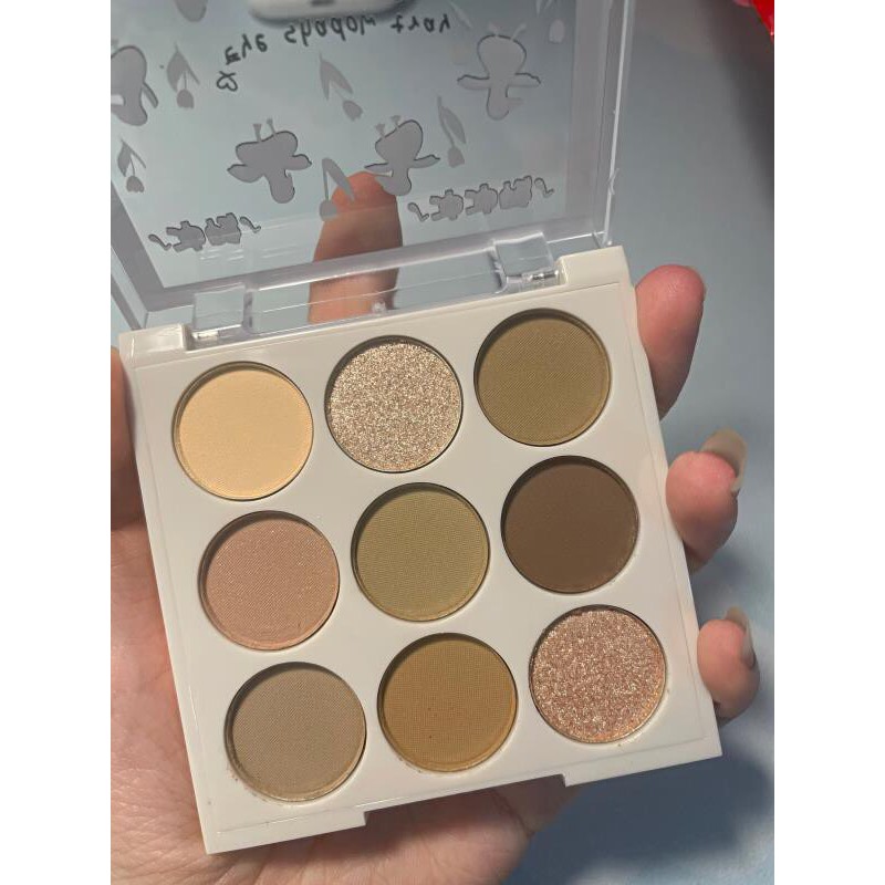 Bảng mắt Vịt trắng 9 màu MEALEA Eyeshadow Tray tone đất siêu hot trend MEAL02