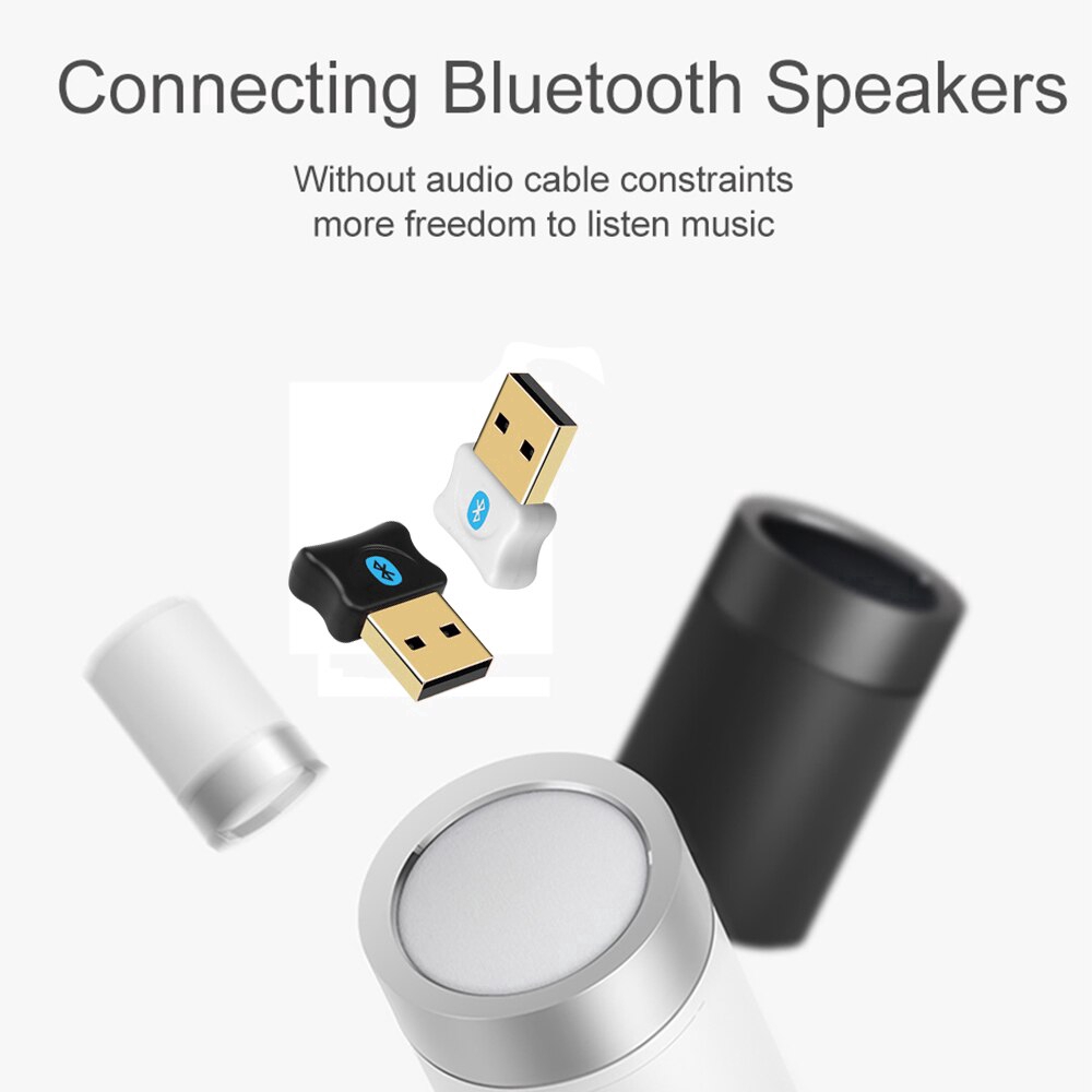 Usb Bluetooth V5.0 Nhận Tín Hiệu Không Dây Cho Loa Máy Tính Tiện Lợi