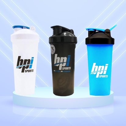 Bình Shaker Bpi Sports 800ml có quả lắc, tay cầm tiện dụng đi tập GYM