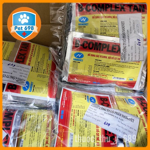 1kg BCOMPLEX TAN-NANOVET bồi bổ cơ thể, tăng sức đề kháng PET-698