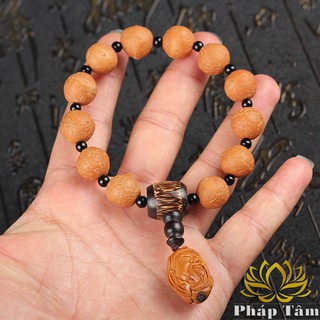 Vòng Tay Hạt Phụng Nhãn Bồ Đề Cao Cấp Mix Võ Thánh Quan Công - Tâm Phong Thủy