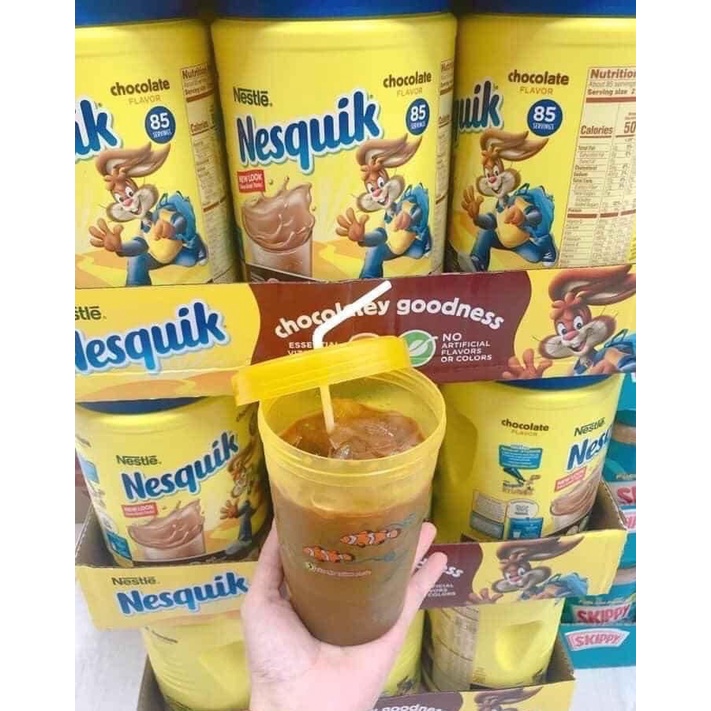 [ Date 2023] Bột cacao dinh dưỡng Nestle Nesquik hương socola (1.275kg/hũ)