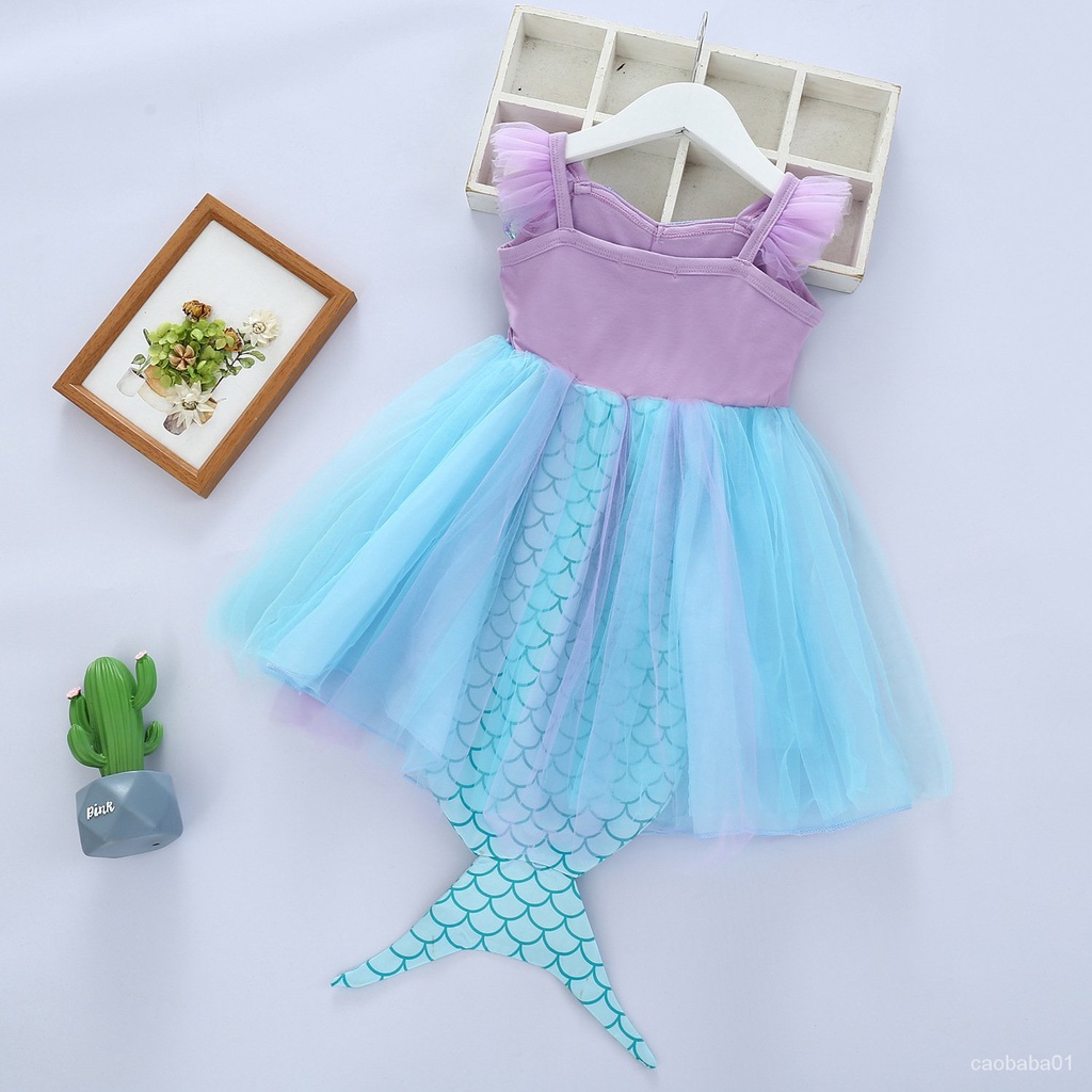 Đầm công chúa đuôi cá xinh xắn cho bé gái