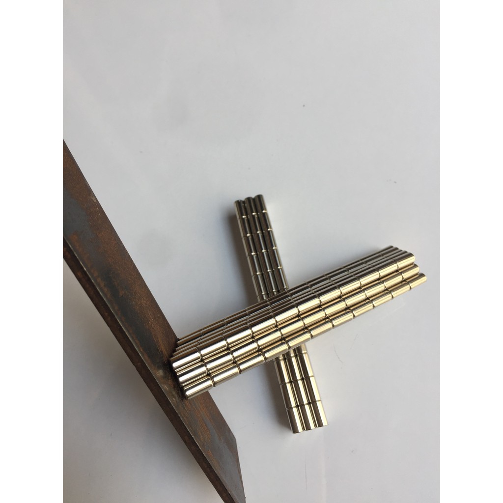 Nam châm viên 5x10mm nam châm trắng đất hiếm lực từ cực mạnh, nam châm trò chơi