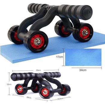 Con lăn tập cơ bụng 4 bánh xe