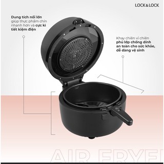 Nồi chiên không dầu Lock&Lock EJF586BLK 6.5L