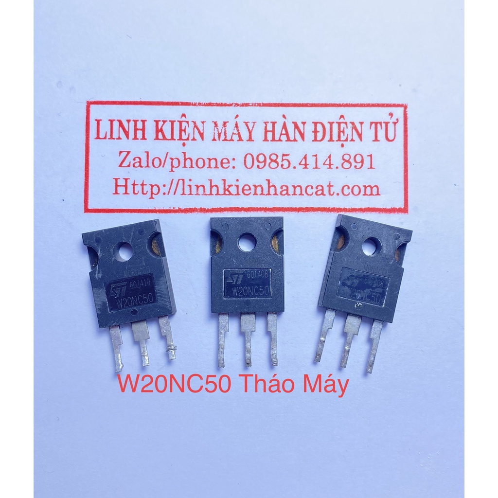 Mosfet W20NC50 ( 18.4 500V ) Tháo Máy