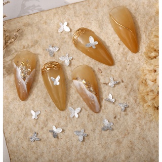 Charm buom màu bạc trang trí nail lẻ con