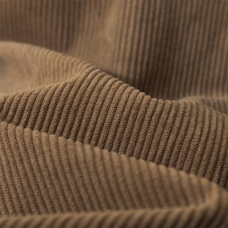 Chân váy nhung tăm cạp cao dáng suông lưng chun