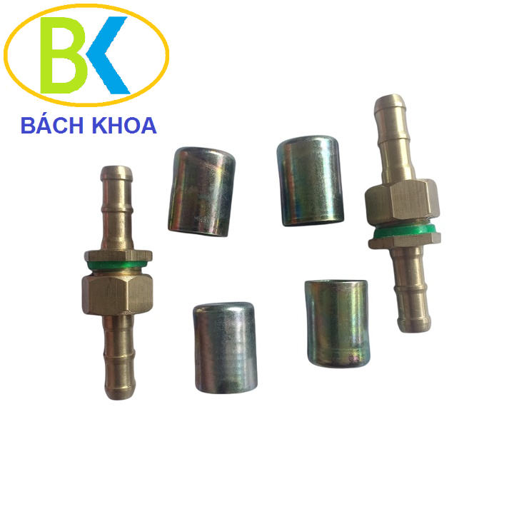 Đầu cos bấm dây áp lực máy rửa xe, dây xịt phun thuốc - kích cỡ cho ống 6.5mm hoặc 8.5mm