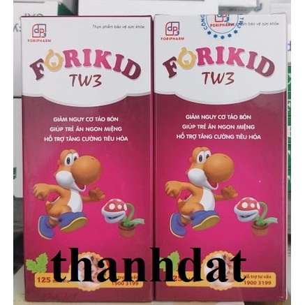 forikid tw3 giảm nguy cơ táo bón, giúp trẻ ăn ngon miệng, tăng cường tiêu hóa