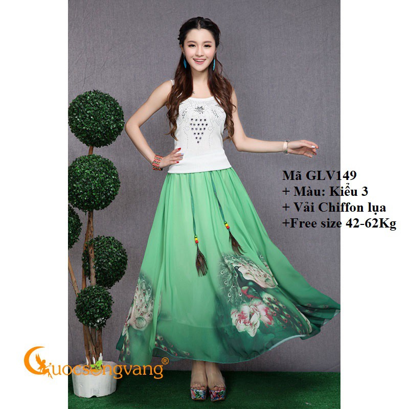 Chân váy maxi lưng thun chân váy dài quyến rũ GLV149 Cuocsongvang