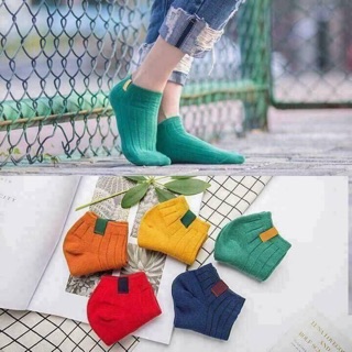 Tất len gân Hàn Quốc
