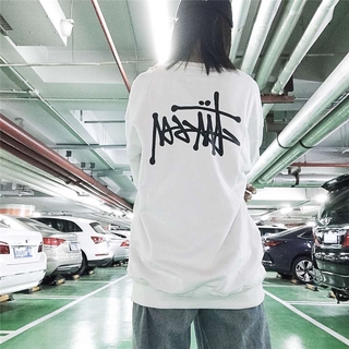 【Ready Stock】  STUSSY    Long Sleeved Sweater Hoodie Jackets Loose Blouse   C09598