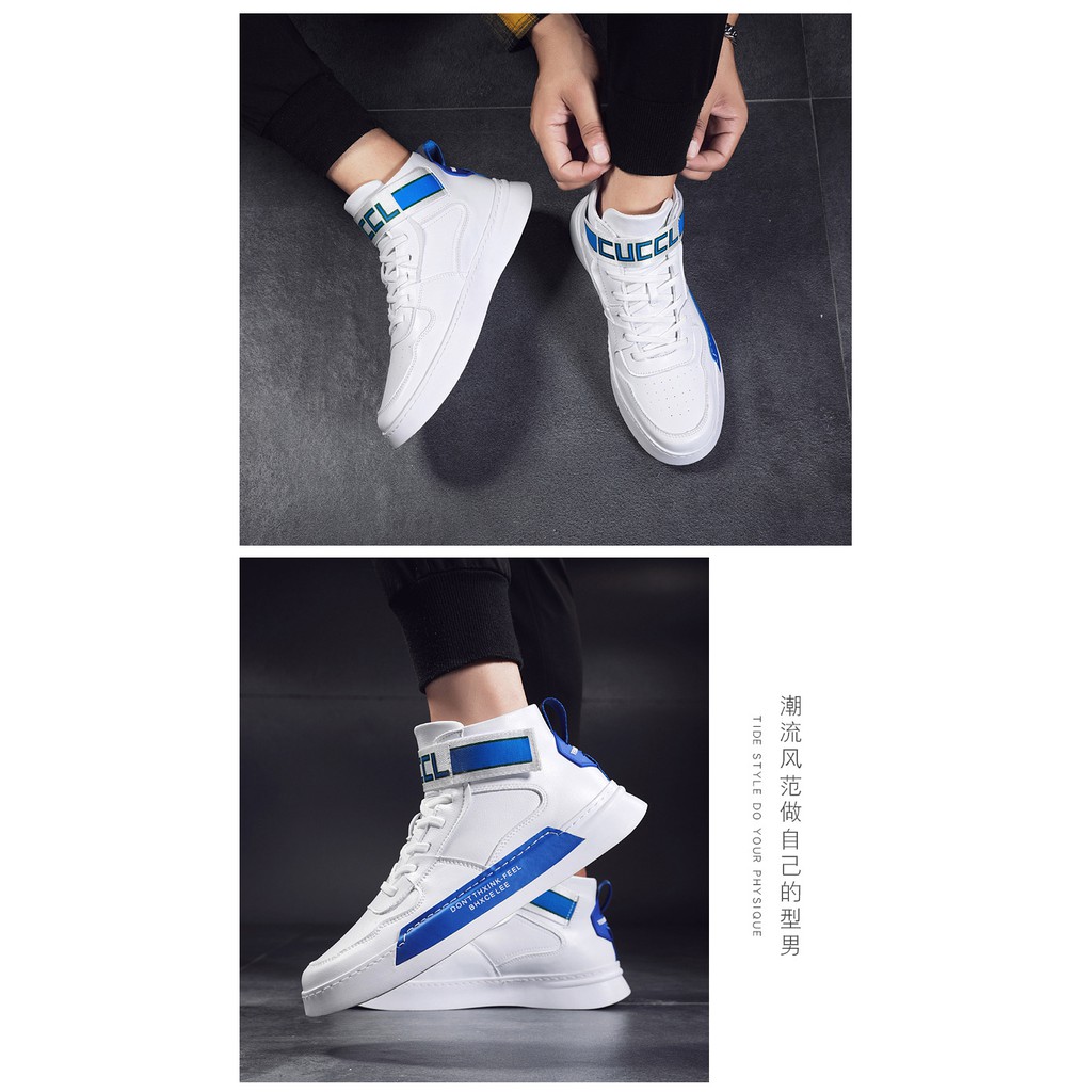 Giày sneaker nam cổ cao [FREESHIP] D508 shop Địch Địch chuyên giày nam đẹp