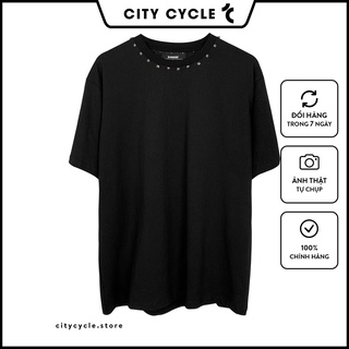 Áo thun nam nữ Metal Neck City Cycle - Áo phông form rộng dáng suông Unisex Local Brand