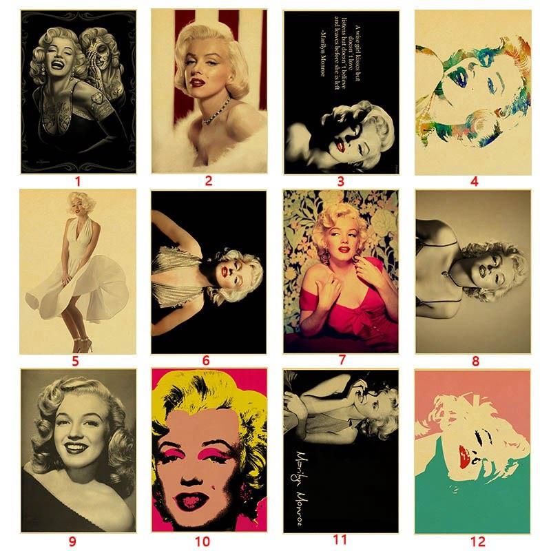 Poster Marilyn Monroe phong cách vintage