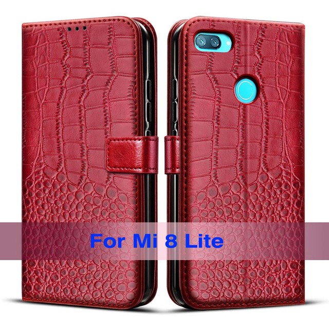 Ốp Lưng Điện Thoại Dạng Ví Da Lật Dành Cho Xiaomi Mi 8 Lite Xiaomi Mi 8 Mi8 Book Xiaomi Mi 8 Lite
