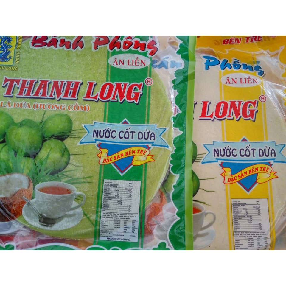 Bánh tráng sữa nước cốt dừa Thanh Long 420g