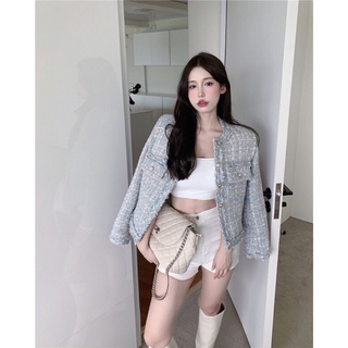 Áo khoác dạ nữ, áo dạ tweed nữ sang chảnh