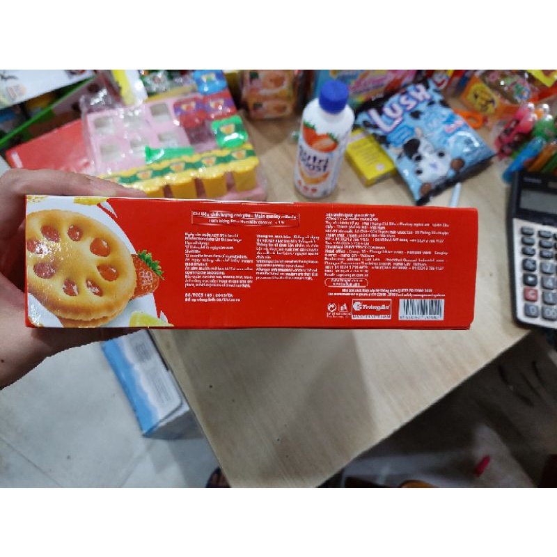 Bánh Quy Bista Mứt Dâu Tràng An Hộp 336g mẫu mới