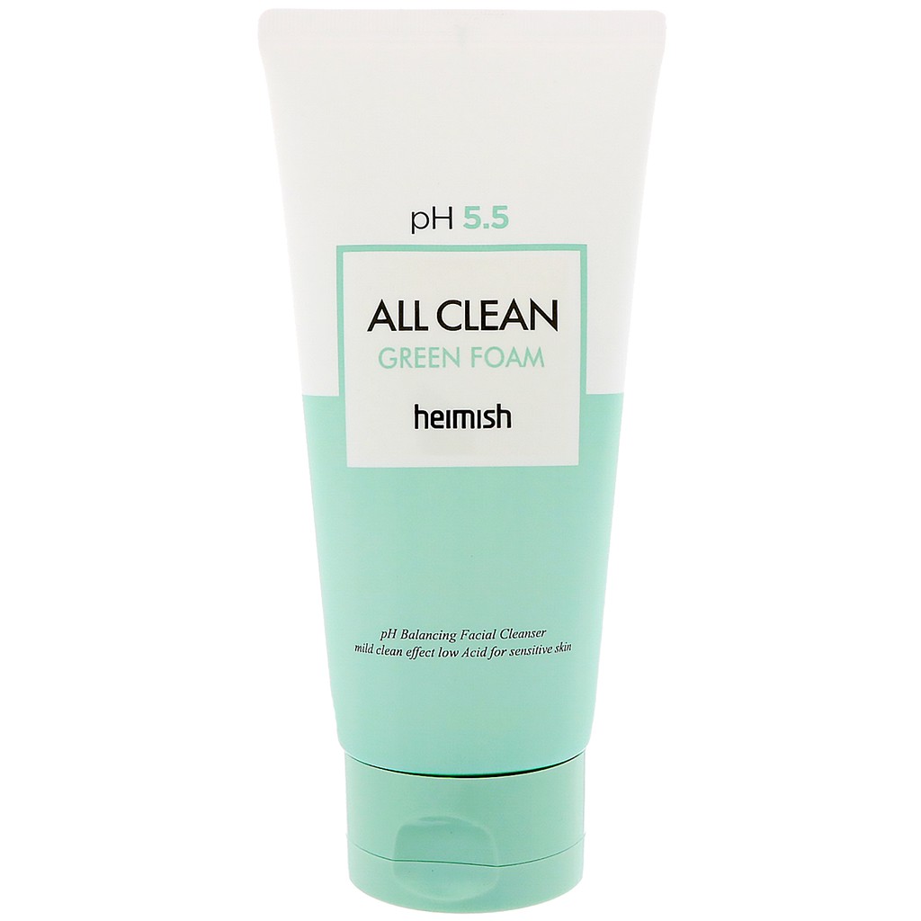 Sữa rửa mặt Heimish pH 5.5 All Clean Green Foam 150ml