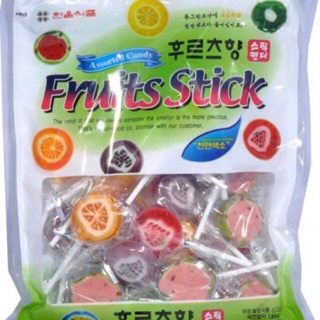 Kẹo Mút Hàn Quốc Fruits Stick 250gr