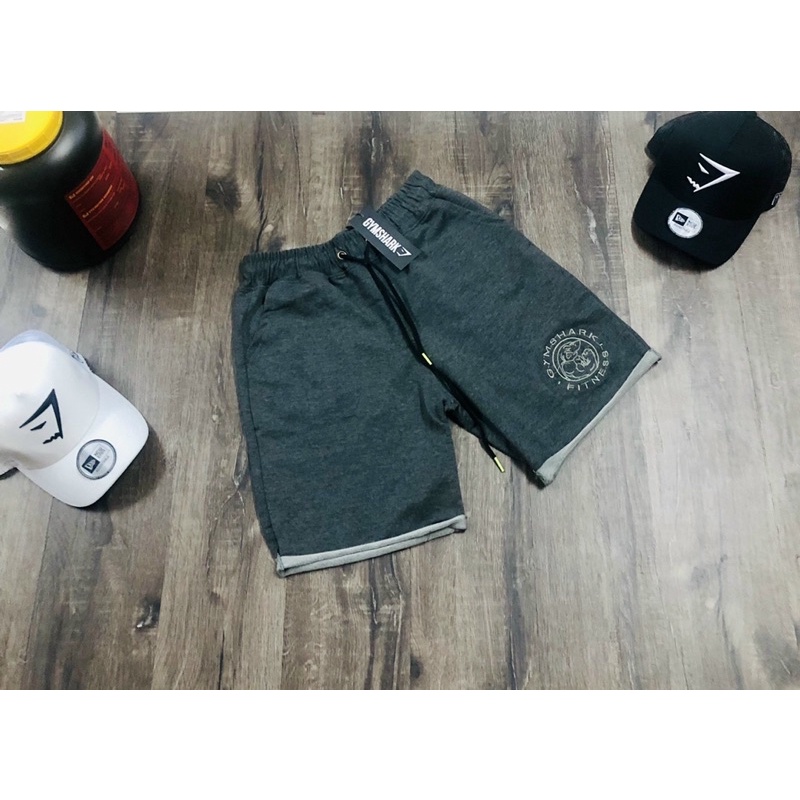 [sale sốc] quần short gym nam gymshark,quần thun nam nỉ cotton đã cá cực chất
