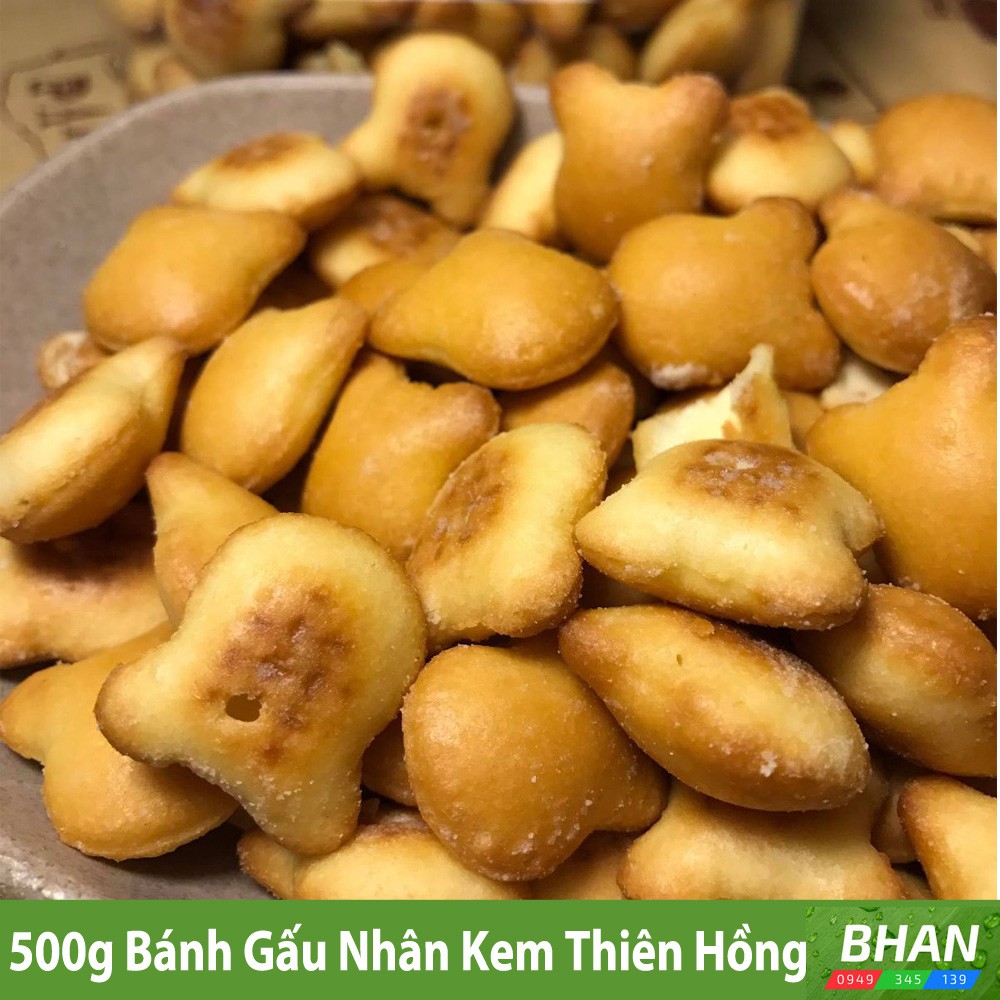 Bánh Gấu Nhân Kem Thiên Hồng 500gr