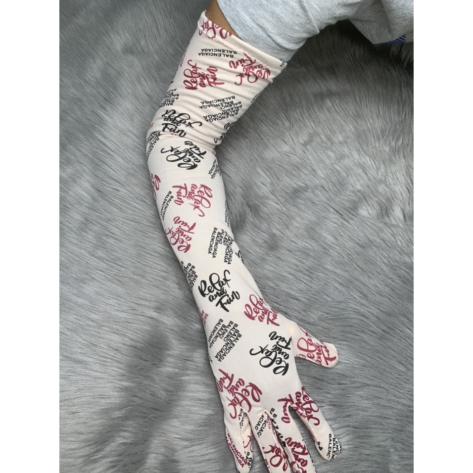 [HCM]Combo 5 đôi Găng tay dài 65cm chống nắng bông ,co giãn vải thun  thoáng mát , ảnh thật , bảo đảm giao đúng hàng