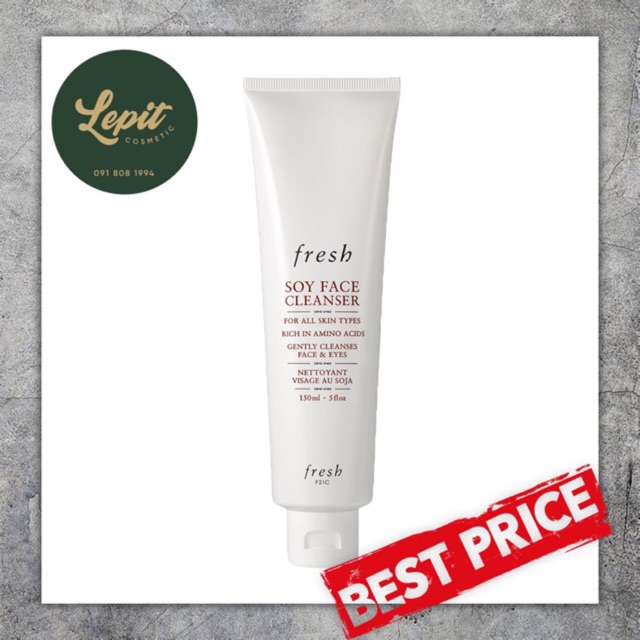 Sữa rửa mặt Soy Face Cleanser 150ml - Srm Fresh Soy