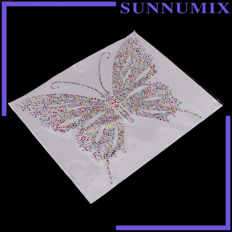 [Sunnimix] Kẹp Sắt Đính Đá Hình Bướm Nhiều Màu Sắc Trang Trí Sửa Chữa Phong Cách 1