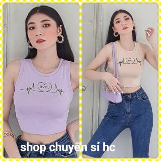Áo kiểu ba lỗ phom lửng croptop borip - hàng có sẵn