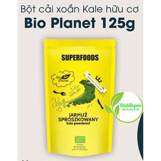 Bột cải xoăn hữu cơ bio planet 120g