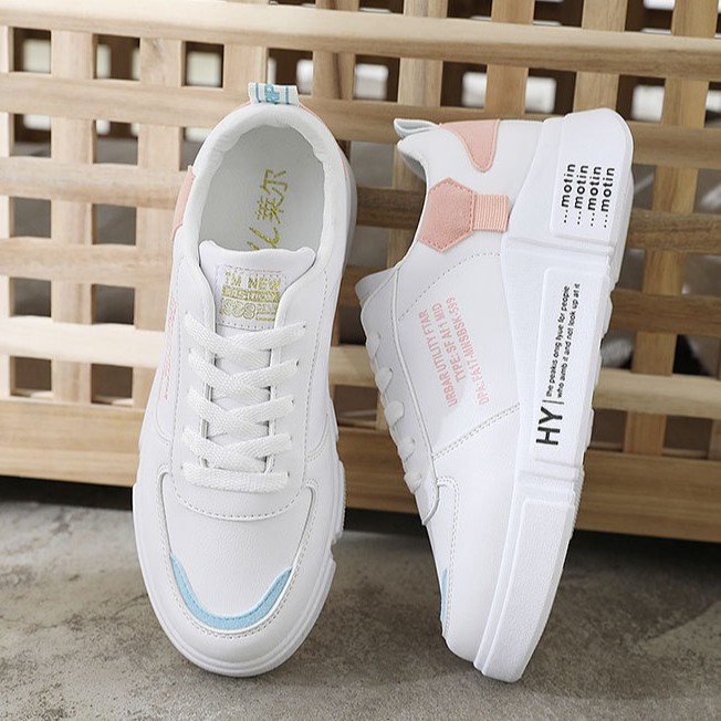 Giày Thể Thao Nữ [FREESHIP] hot trend đế bằng xinh xắn dễ thương năng động - Giảm ngay 20k - B6 | BigBuy360 - bigbuy360.vn