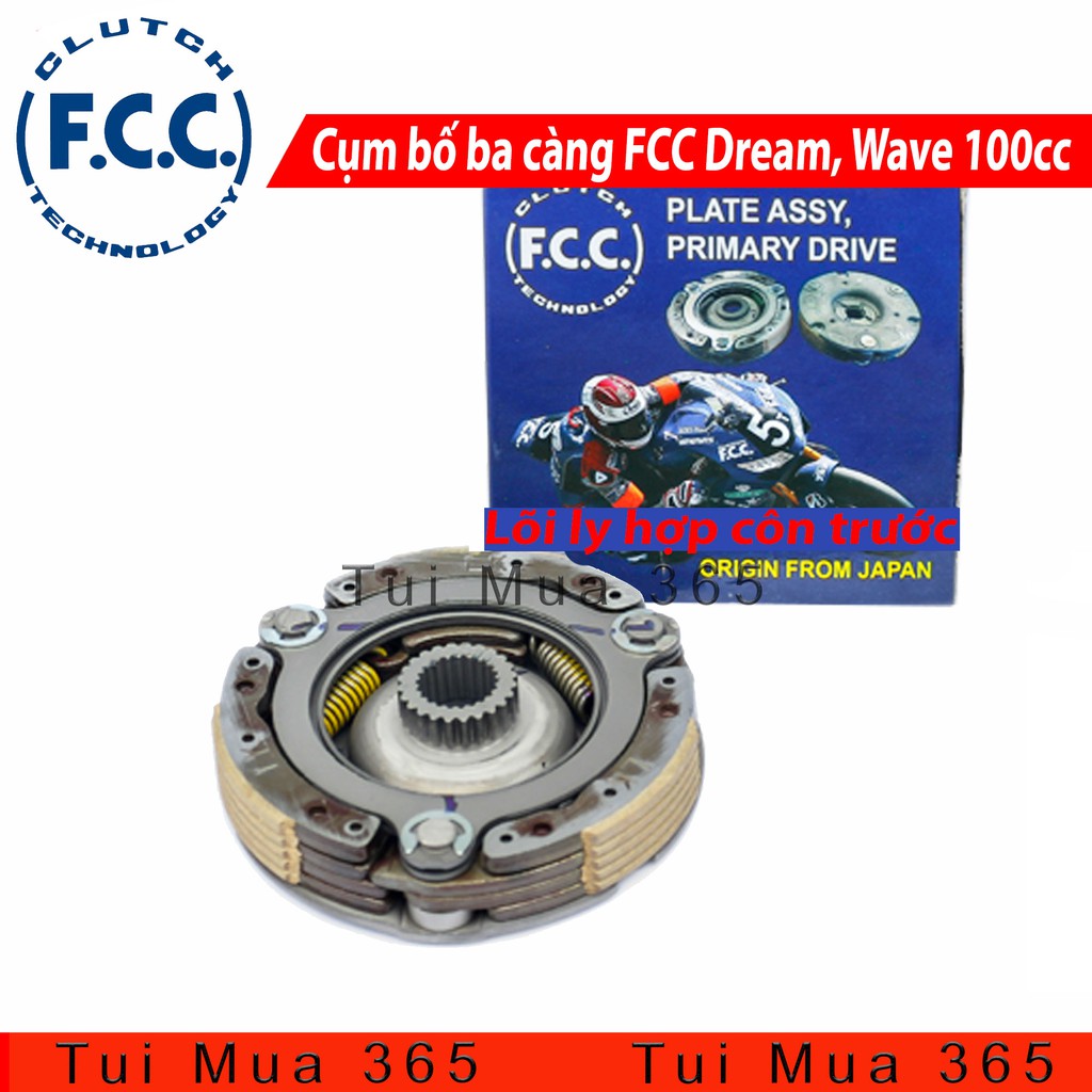 Cụm Bố Ba Càng FCC (Lõi ly hợp côn trước) Dream, Wave100cc