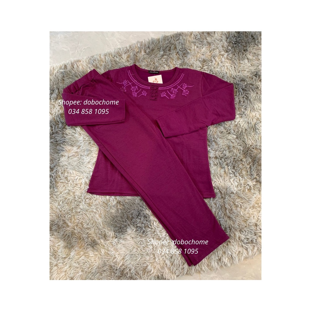 Đồ Bộ Tuổi Trung Niên Thu Đông Cho Phụ Nữ Trung Niên