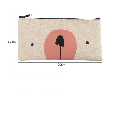 Túi đựng bút bằng vải cỡ lớn in họa tiết hoạt hình đơn giản thời trang
