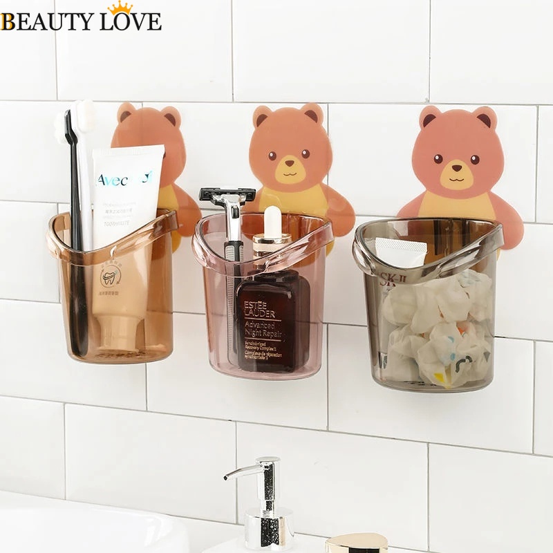 Giá Đỡ Bàn Chải Đánh Răng / Gắn Tường Tự Dính Đa Năng