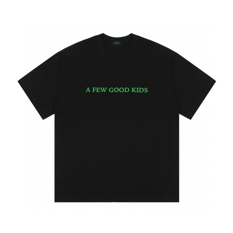 Áo Thun Cotton Tay Ngắn In Chữ FFF AFGK Thời Trang Đường Phố Dành Cho Nam Và Nữ
