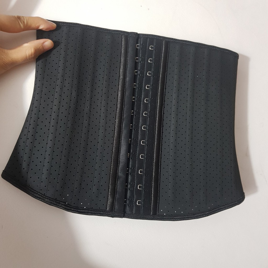 [ Hàng Chuẩn Xịn]Đai nịt bụng giảm mỡ Chuẩn Hi Lạp cao 25cm cm Hi Lạp 25 xương thông hơi( dài 29cm)