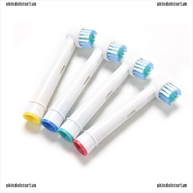 Set 4 Đầu Bàn Chải Đánh Răng Điện Eb17-4 Thay Thế Cho Braun Oral