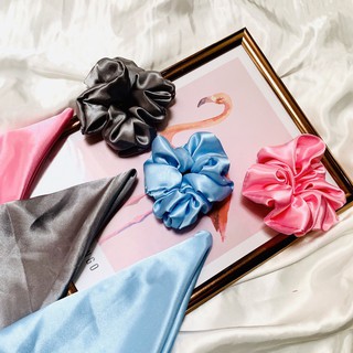 Dây Cột Tóc Vải Scrunchies Lụa (ĐỦ MÀU)