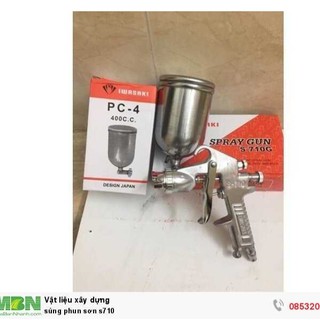 Bộ Súng Phun Sơn S710 + Bình Chứa Sơn 400cc (Chính Hãng Japan) - ĐI KÈM 1 BÉP VÀ 1 MỘT SÚNG