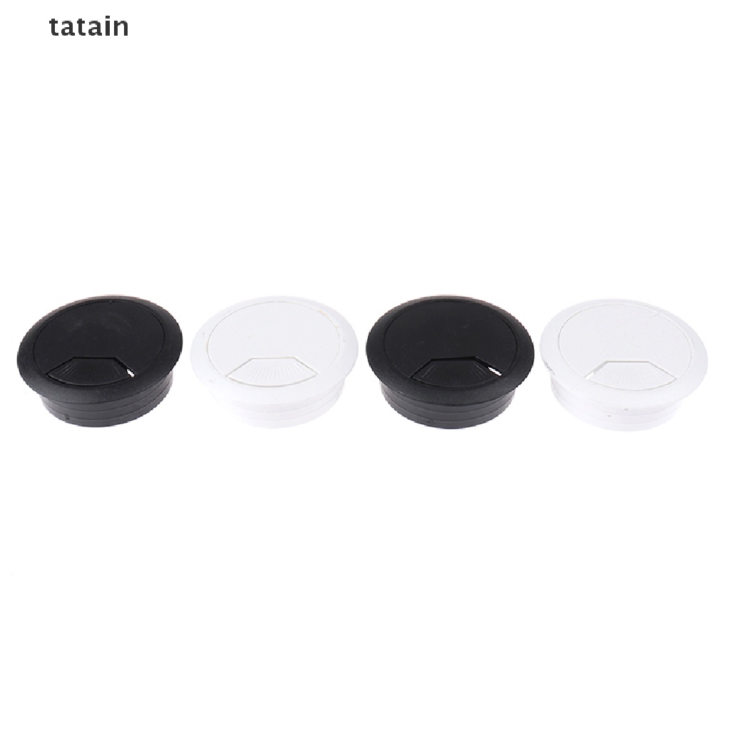 [TAT] 50mm Computer Desk Grommet Table Cap Cover Hole Outlet Wire Cable Plastic CVX