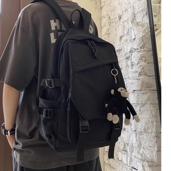 Balo nam nữ thời trang HAZIN chất liệu polyester cao cấp đi học đi chơi phong cách unisex vừa laptop HZM608