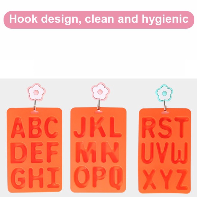 Tự làm bếp Tool Silicone 26 English bảng chữ cái khay đá bánh bánh pudding sô cô la nhiệt height trang trí khuôn bánh